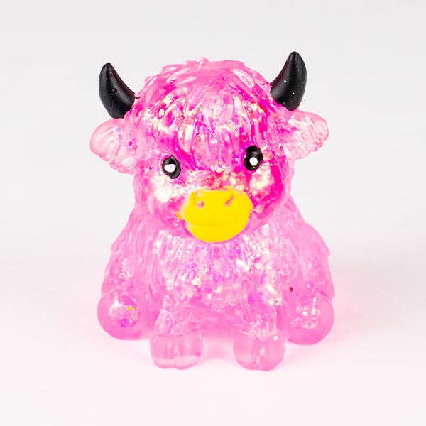 Sugah-Mals Glitter Cows Sugar Stress Ball Squishies® Fidget Toy (1pc) Color Ships Assorted