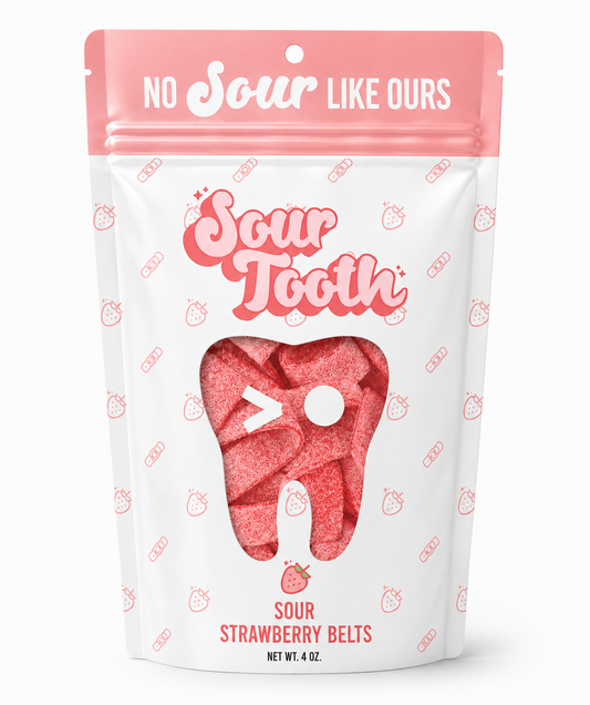 Sour Strawberry Belts