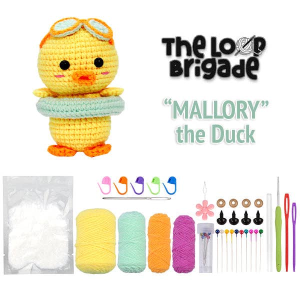 The LOOP Brigade DIY Crochet Kit - Mallory the Duck