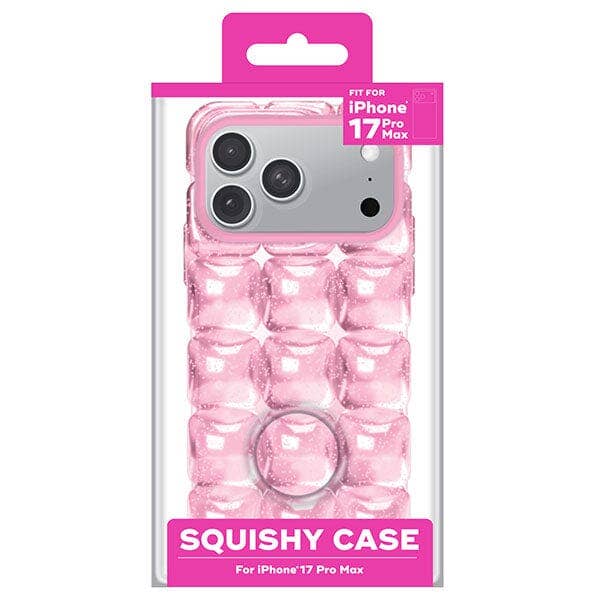 SugarSqueez Squishy Fidget Jelly iPhone Case in Blue or Pink (1pc) Multiple Sizes