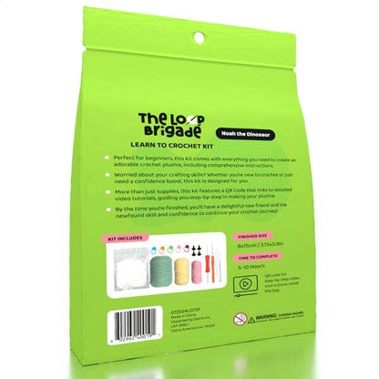 The LOOP Brigade DIY Crochet Kit - Noah the Dinosaur