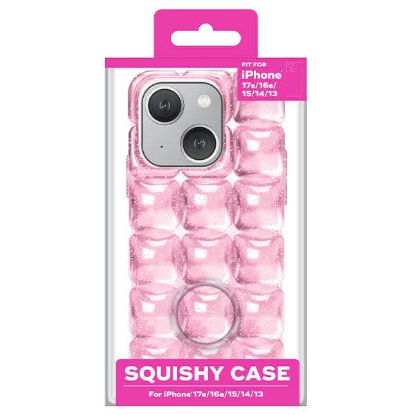 SugarSqueez Squishy Fidget Jelly iPhone Case in Blue or Pink (1pc) Multiple Sizes