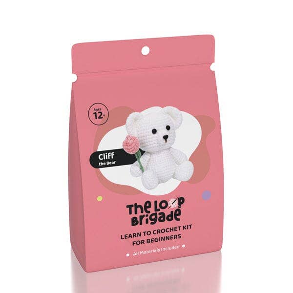 The LOOP Brigade DIY Crochet Kit - Cliff the Bear