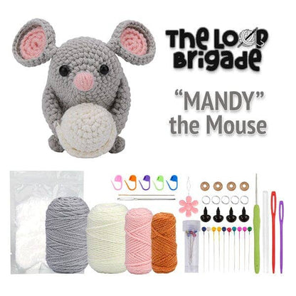 The LOOP Brigade DIY Crochet Kit - Mandy the Mouse