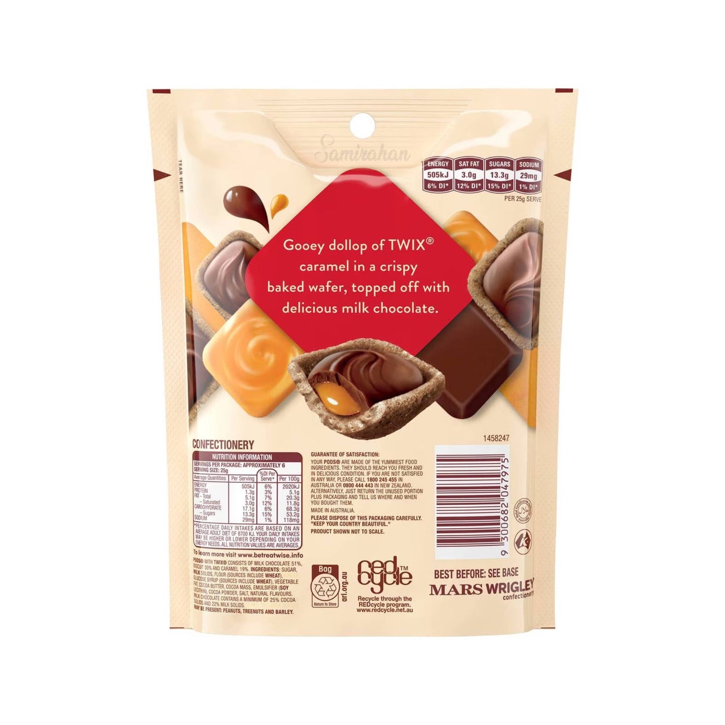 Australian Pods Twix Pouch 5.64oz (160g) 