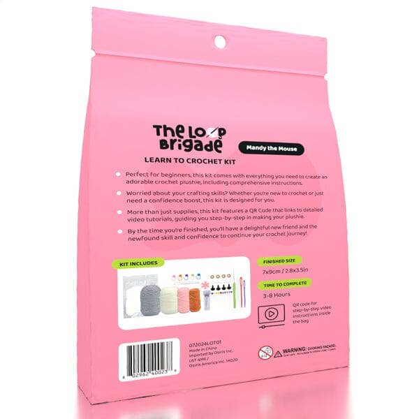 The LOOP Brigade DIY Crochet Kit - Mandy the Mouse