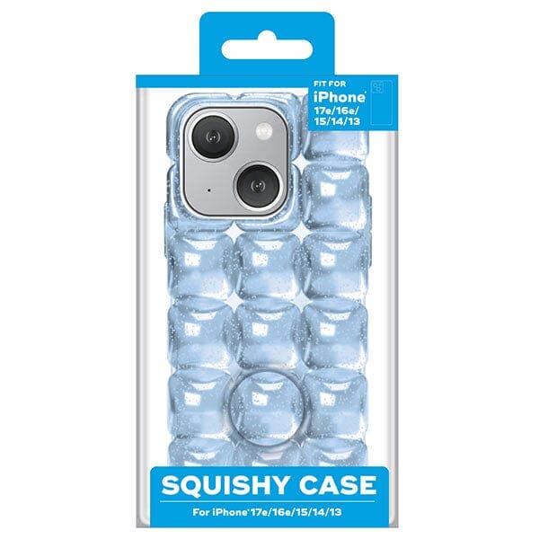 SugarSqueez Squishy Fidget Jelly iPhone Case in Blue or Pink (1pc) Multiple Sizes