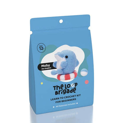 The LOOP Brigade DIY Crochet Kit - Moby the Dolphin