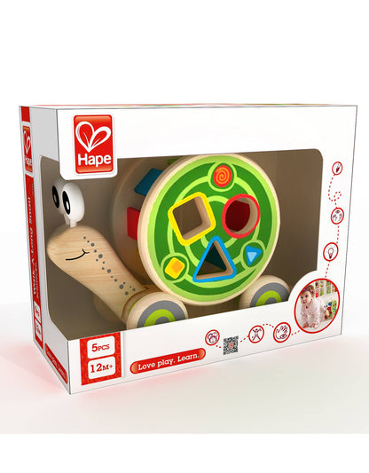Walk-A-Long Snail - Pull-Along Toy with Shape Sorting