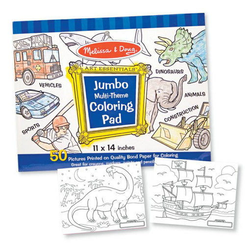 Jumbo Coloring Pad Blue-1