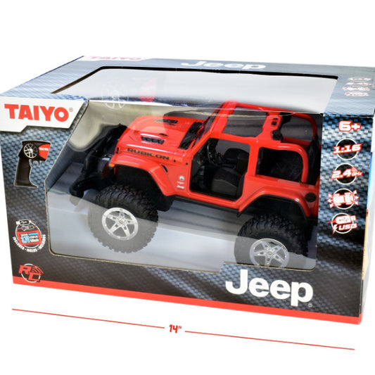 Die Cast Taiyo Jeep Wrangler Rubicon RC- 1:16 Scale